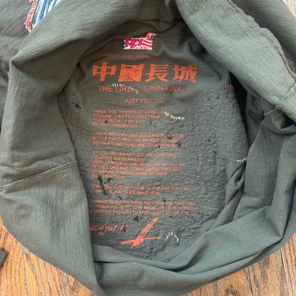 Y2K The Great China Wall long sleeve T - one of a kind - size Large - Picture 10 of 15